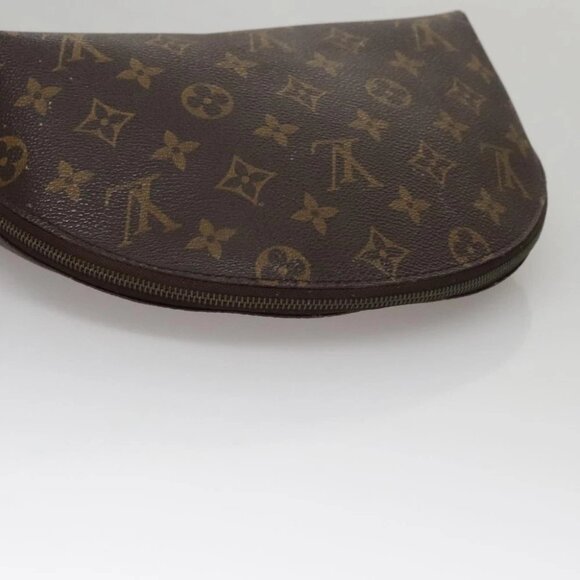 LOUIS VUITTON Monogram Trousse Demi Ronde Cosmetic Pouch M47520 LV Auth 109998 - Picture 6 of 14
